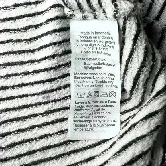 Madewell Women’s Terry Raglan Sweatshirt in Stripe Size Medium - Picture 13 of 13